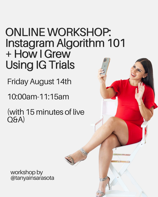 ONLINE WORKSHOP: Instagram Algorithm 101 + How I Grew My IG With Trials